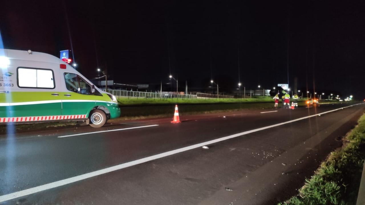 Foto 2 de 5 — Grave: homem morre após atropelamento na Rodovia Washington Luís (SP-310), em Araraquara
